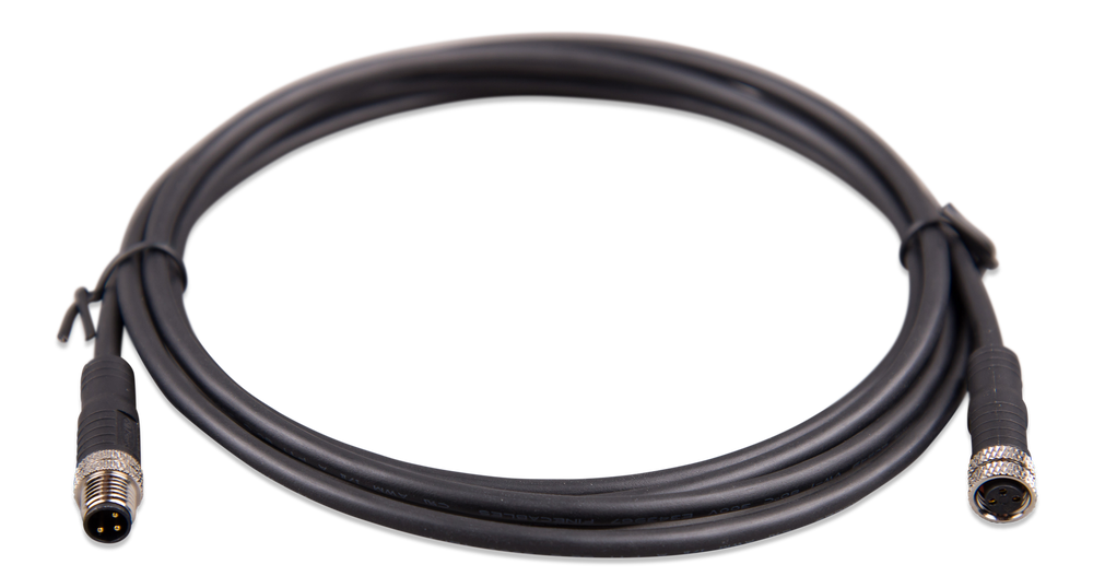M8 circular connector Male/Female 3 pole cable 2m (bag of 2)